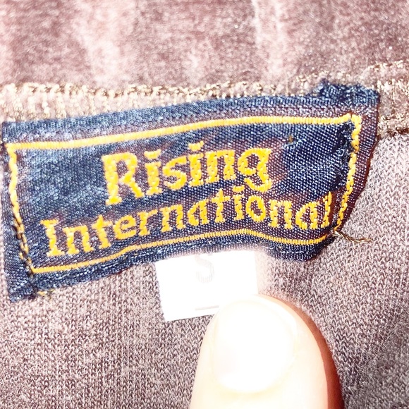 RISING INTERNATIONAL Bleached Tie Dye Velour Ruched Skirt with Pockets SZ: Small - Picture 9 of 12